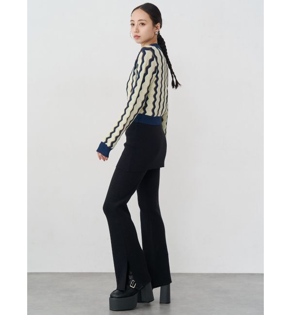 MURUA「ウェーブパターンリブニット」|ニット・セーター|