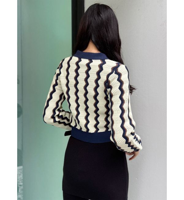 MURUA「ウェーブパターンリブニット」|ニット・セーター|