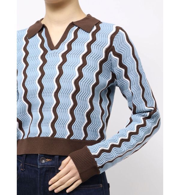 MURUA「ウェーブパターンリブニット」|ニット・セーター|