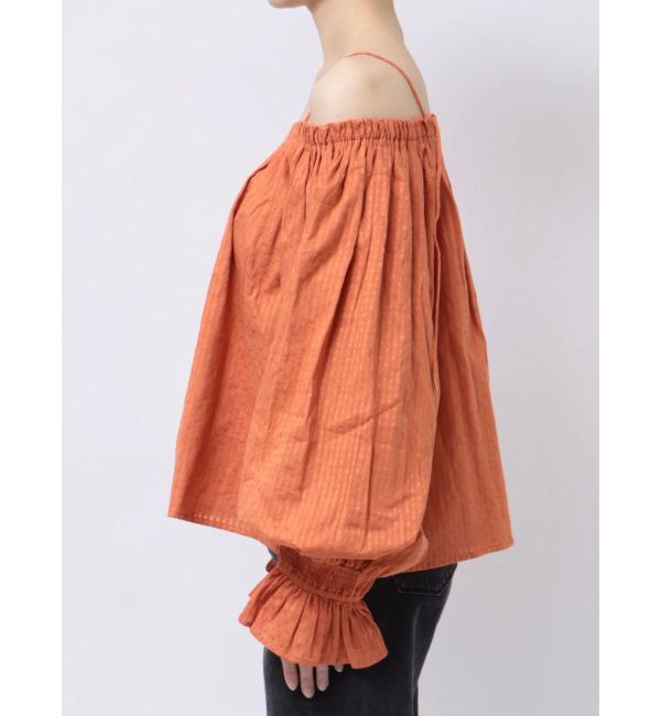 Ungrid「オフショルギャザーボリュームブラウス」|シャツ・ブラウス|