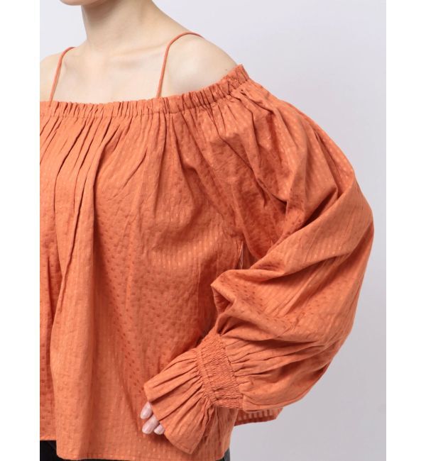 Ungrid「オフショルギャザーボリュームブラウス」|シャツ・ブラウス|