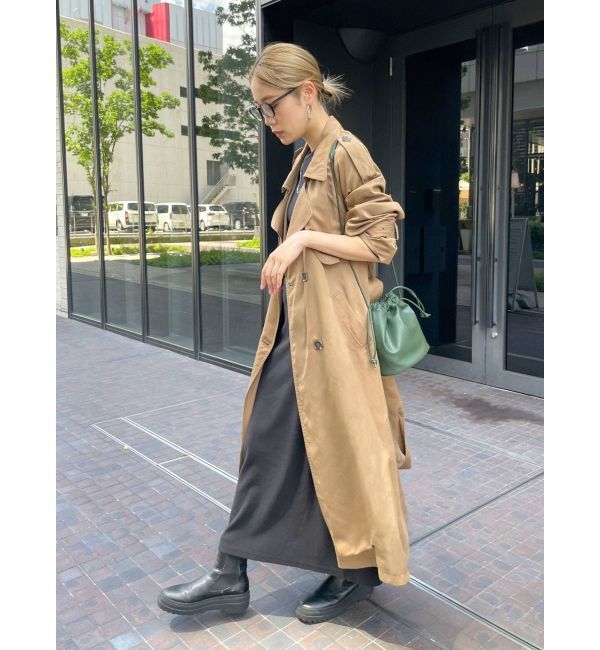 Ungrid「【WEB限定】フレアスリーブテレコフィットワンピース」|ワンピース|