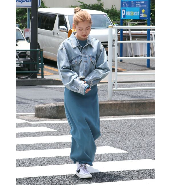 Ungrid「【WEB限定】フレアスリーブテレコフィットワンピース」|ワンピース|