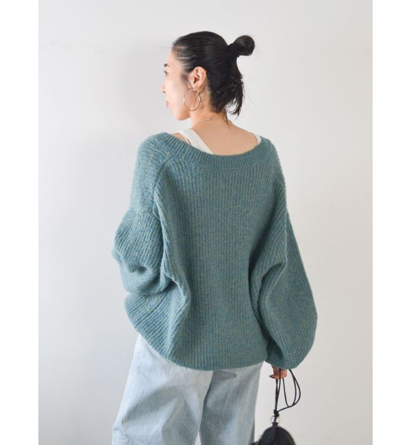 Ungrid「深Ｖネックルーズニット」|ニット・セーター|