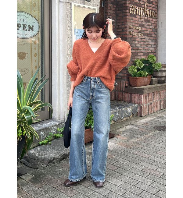 Ungrid「深Ｖネックルーズニット」|ニット・セーター|