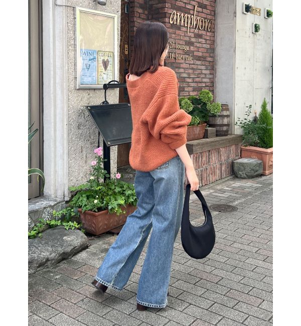 Ungrid「深Ｖネックルーズニット」|ニット・セーター|