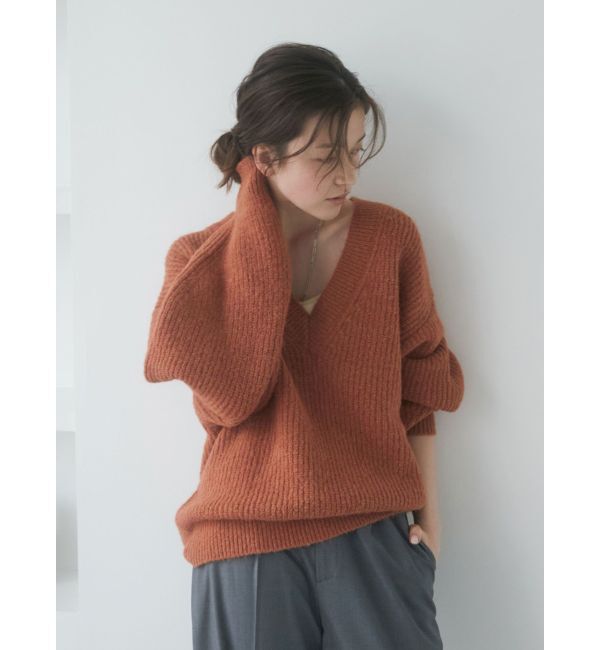 Ungrid「深Ｖネックルーズニット」|ニット・セーター|
