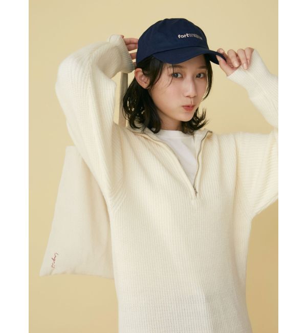 Ungrid「【WEB限定】ハイネックジップニットワンピース」|ワンピース|