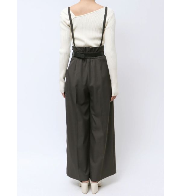 LAGUNAMOON「バイカラーベルトサスペンダーパンツ」|その他|