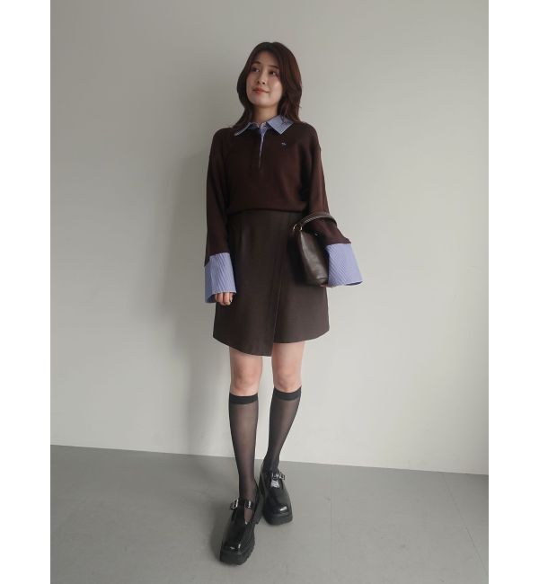 LAGUNAMOON「ラップディティールスカートショートパンツ」|スカート|