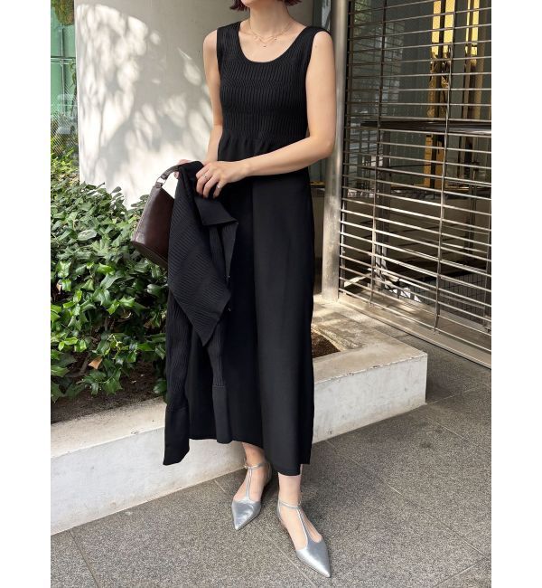 LAGUNAMOON「カラーカーデフォルムニットワンピース」|ワンピース|