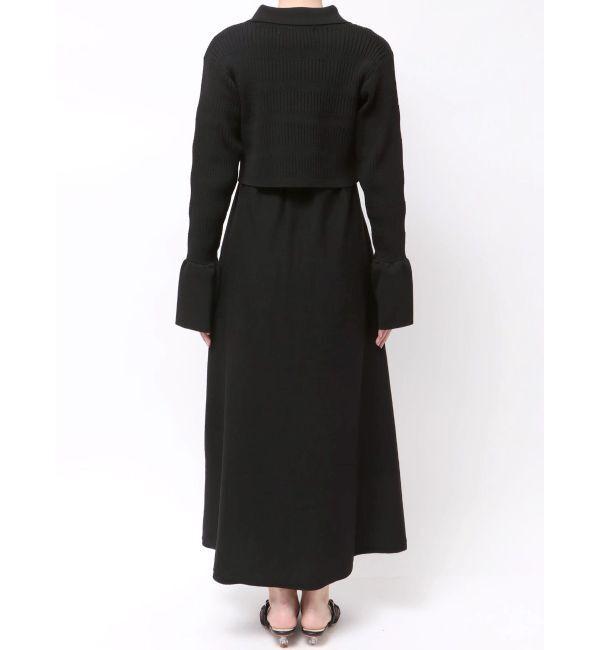 LAGUNAMOON「カラーカーデフォルムニットワンピース」|ワンピース|