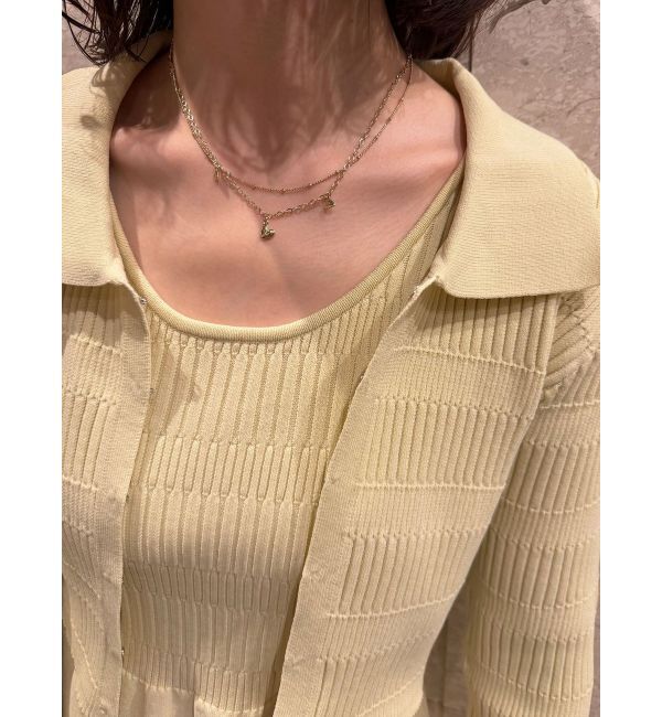 LAGUNAMOON「カラーカーデフォルムニットワンピース」|ワンピース|