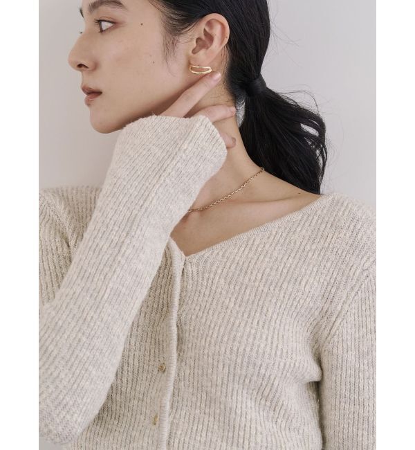 LAGUNAMOON「ボタンデザインニットカーデプルオーバー」|ニット・セーター|