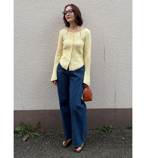 LAGUNAMOON「ボタンデザインニットカーデプルオーバー」|ニット・セーター|