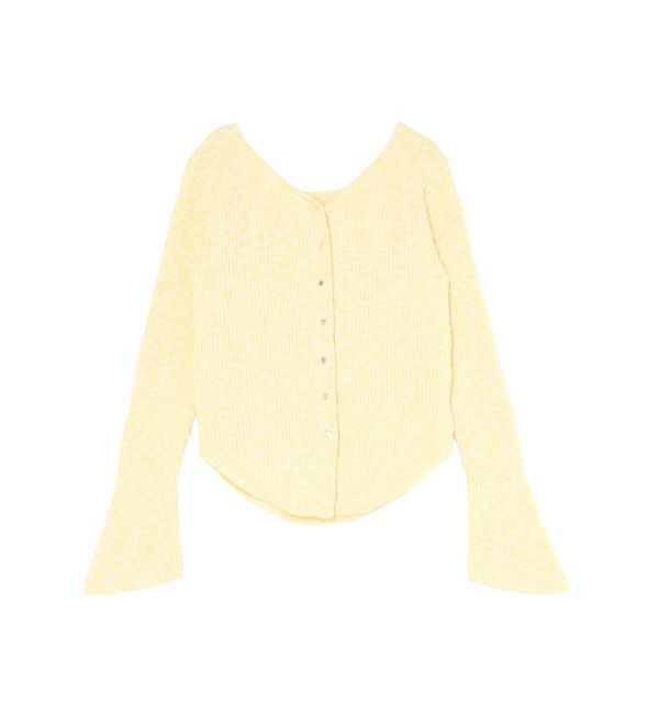 LAGUNAMOON「ボタンデザインニットカーデプルオーバー」|ニット・セーター|