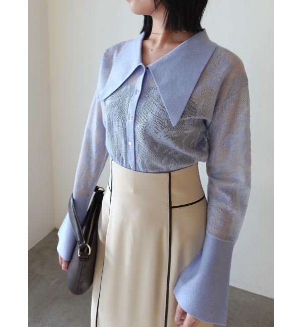 LAGUNAMOON「バイカラーパイピングスカート」|スカート|