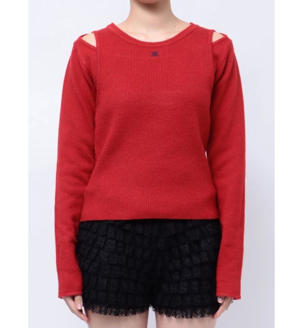 jouetie「カットアウトリブニット」|ニット・セーター|