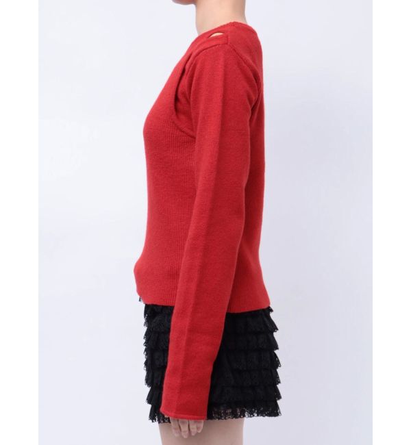 jouetie「カットアウトリブニット」|ニット・セーター|