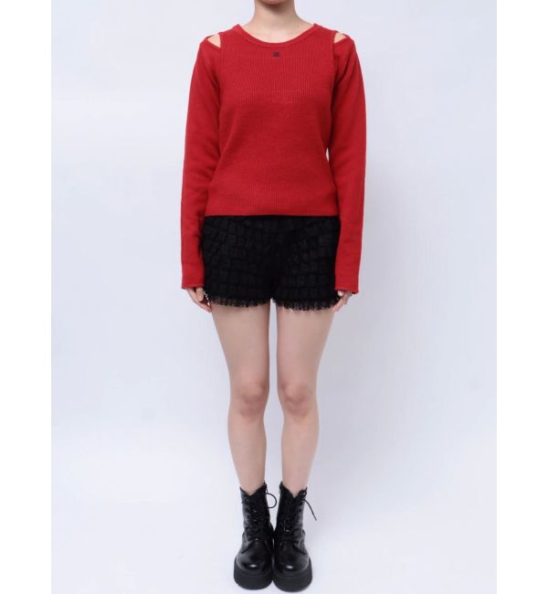 jouetie「カットアウトリブニット」|ニット・セーター|