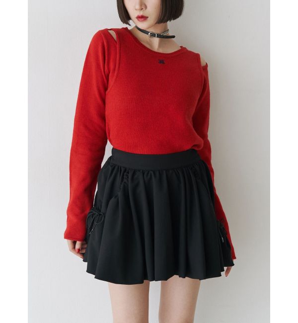 jouetie「カットアウトリブニット」|ニット・セーター|