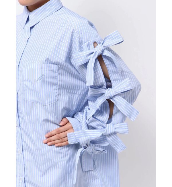 jouetie「【WEB限定】リボンスリーブBIGシャツ」|シャツ・ブラウス|