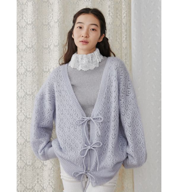 merry jenny「レースリブニット」|ニット・セーター|