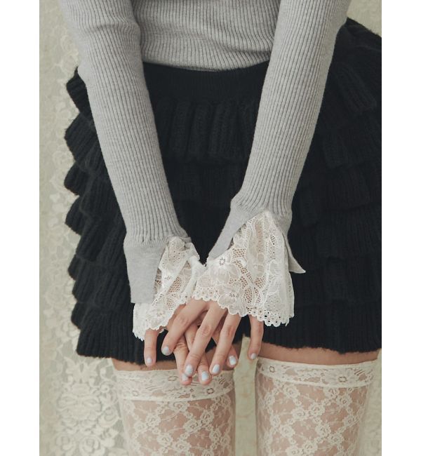 merry jenny「レースリブニット」|ニット・セーター|