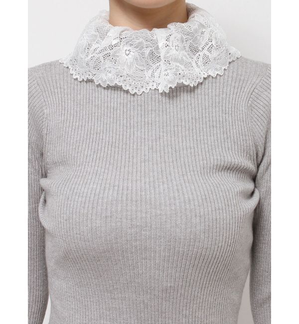merry jenny「レースリブニット」|ニット・セーター|