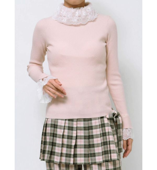 merry jenny「レースリブニット」|ニット・セーター|