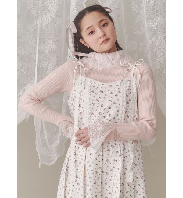 merry jenny「レースリブニット」|ニット・セーター|