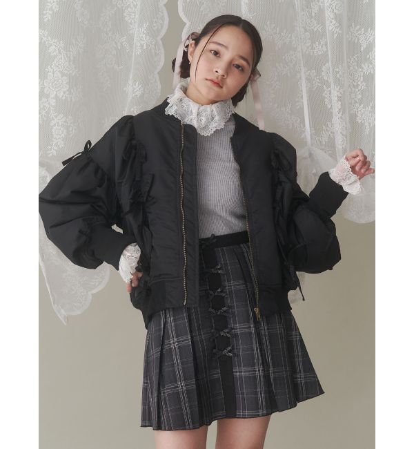 merry jenny「レースリブニット」|ニット・セーター|