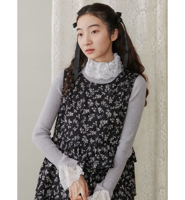 merry jenny「レースリブニット」|ニット・セーター|