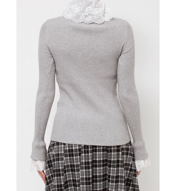 merry jenny「レースリブニット」|ニット・セーター|