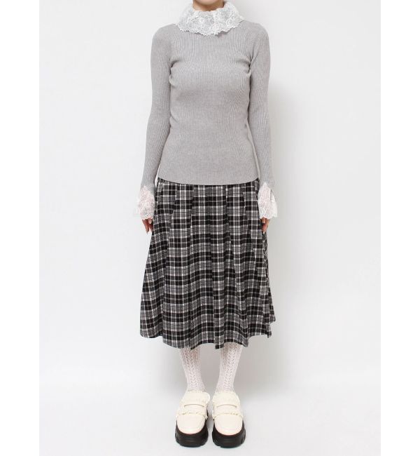 merry jenny「レースリブニット」|ニット・セーター|