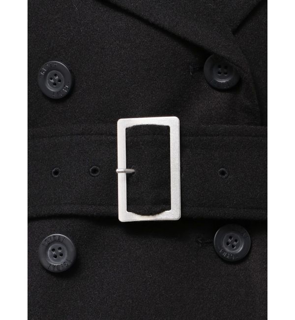 GYDA「ベルト付きタイトファーコート」|ダウン|