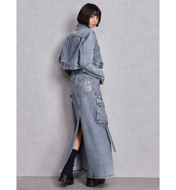 GYDA「STUPID RICH bijouデニムショートGジャン」|その他|