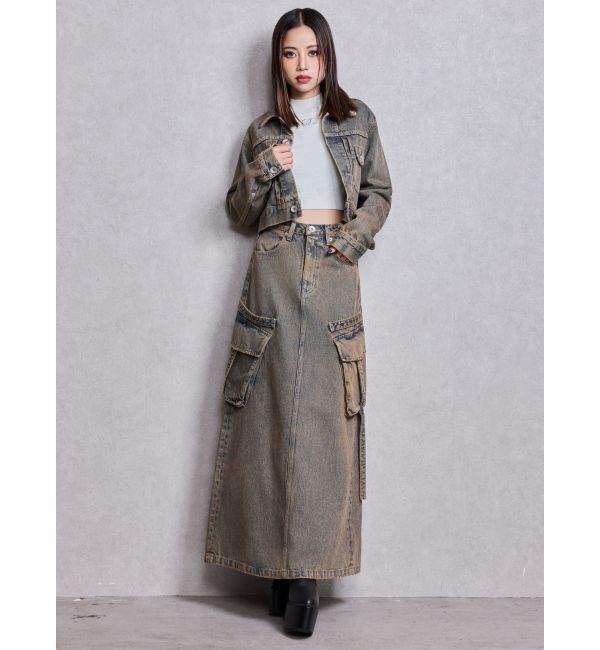 GYDA「STUPID RICH bijouデニムショートGジャン」|その他|