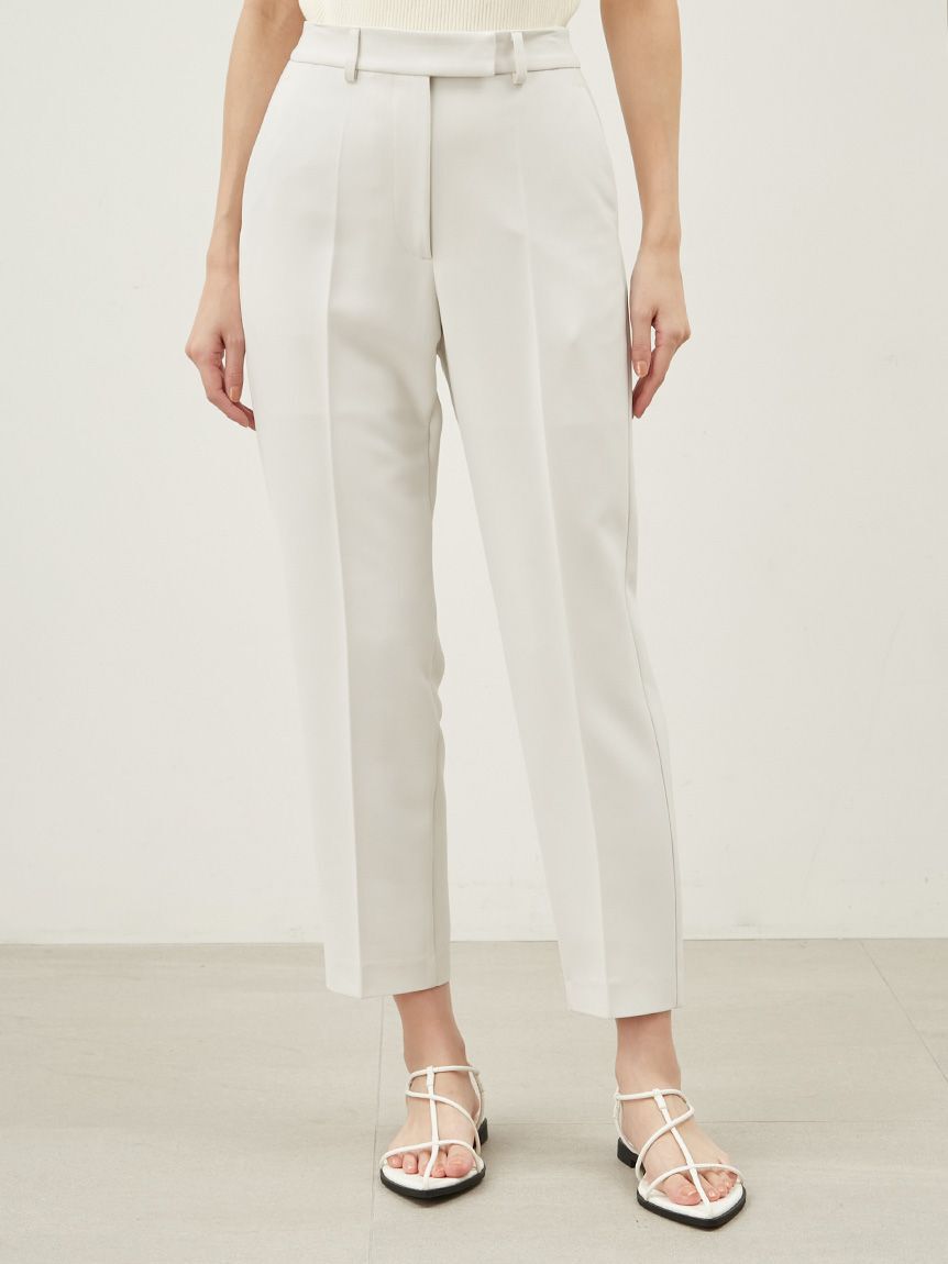 Mila Owen「【WEB限定カラー】後ろゴムセンタープレステーパードパンツ【ウォッシャブル】」|チノ|