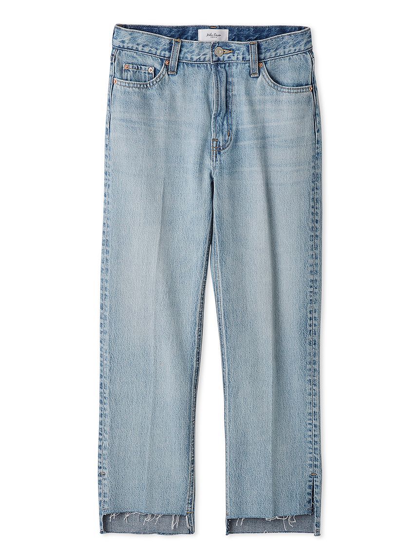 Mila Owen「裾段差テーパードデニムパンツ」|デニム|