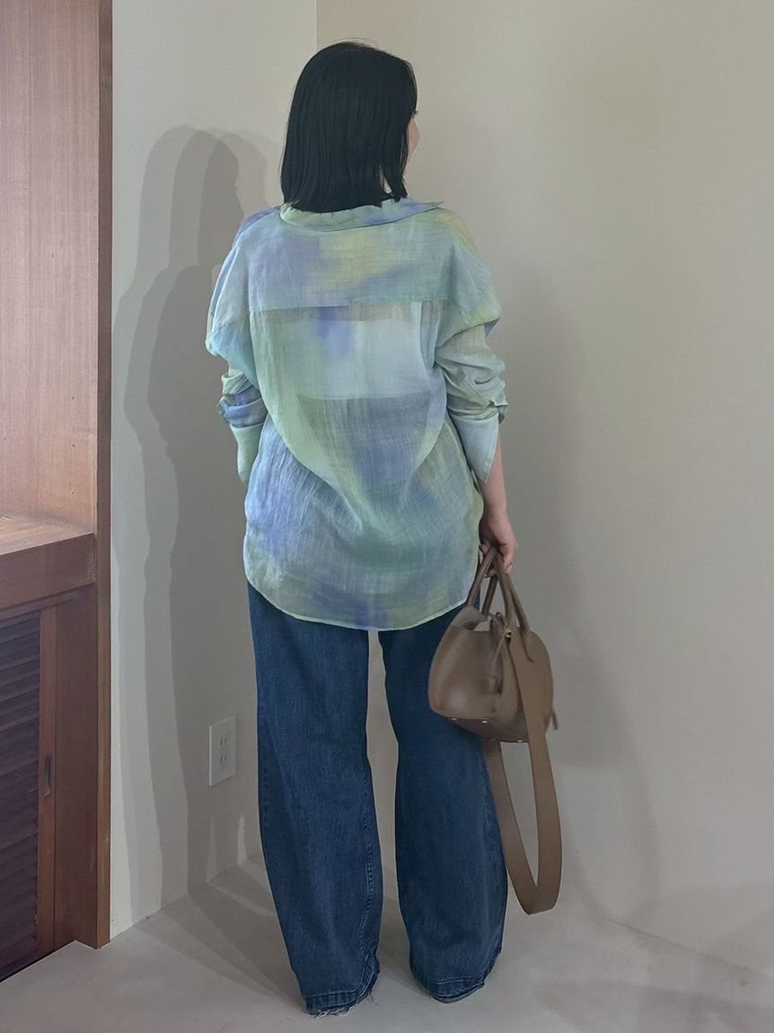 Mila Owen「【ウォッシャブル】撥水加工カットオフワイドデニムパンツ」|デニム|