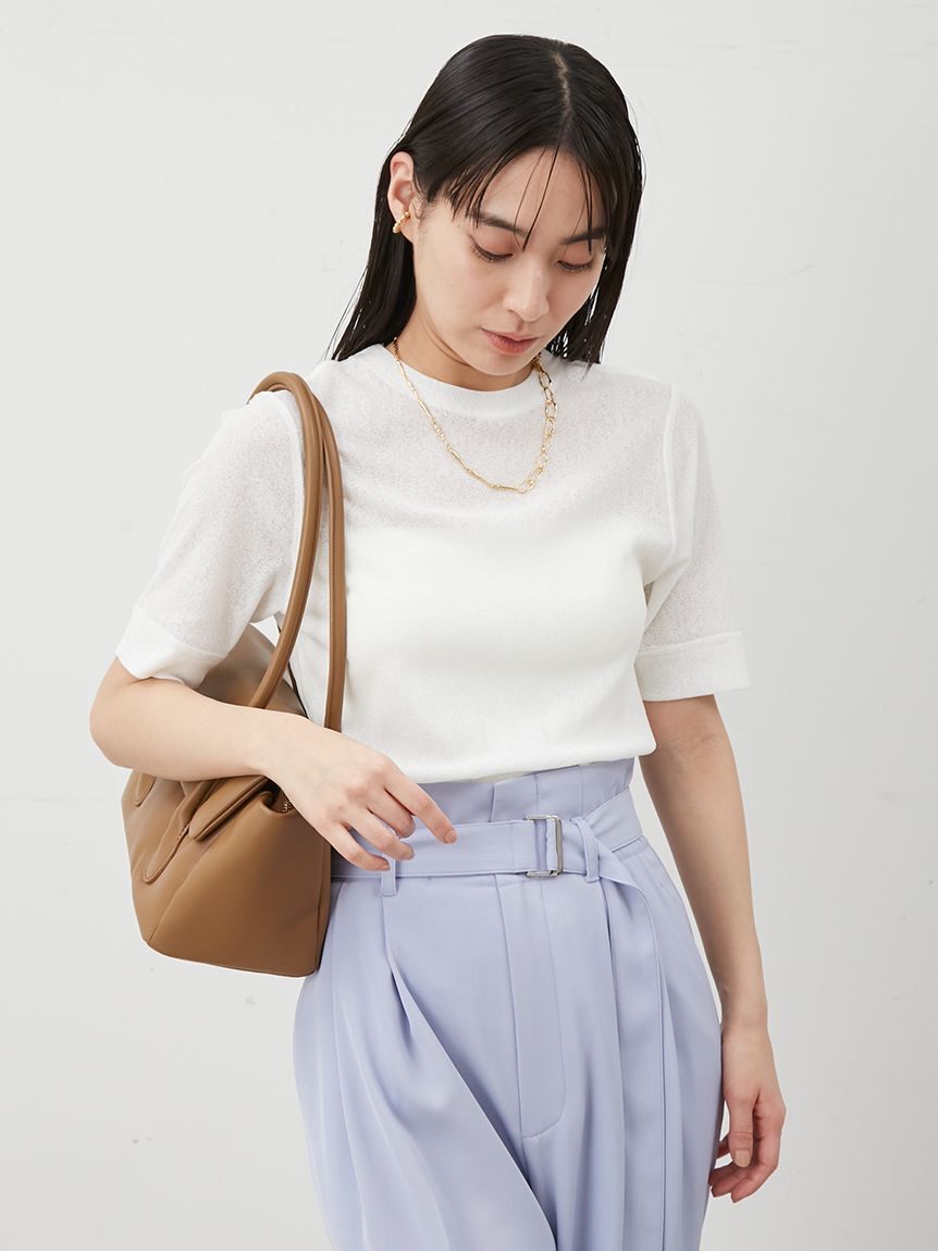 Mila Owen「イージーケアレイヤード半袖カットトップス」|Tシャツ・カットソー|