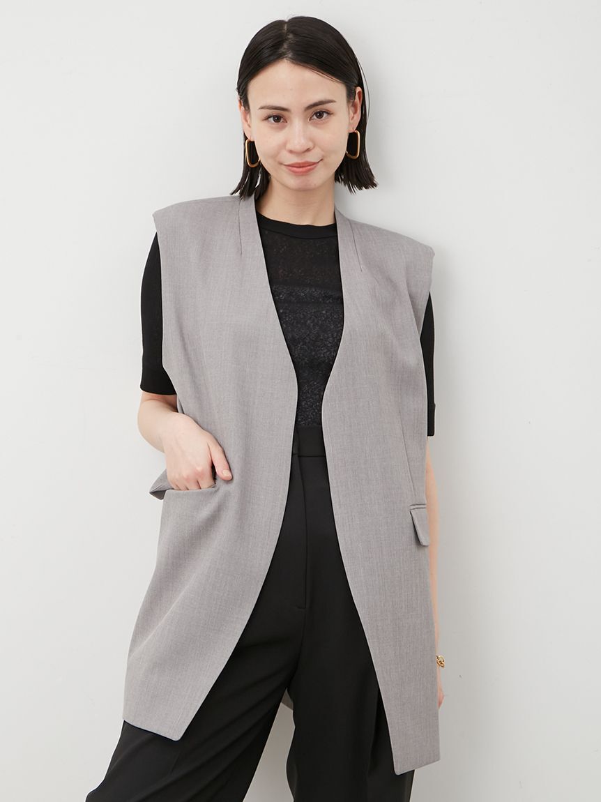 Mila Owen「イージーケアレイヤード半袖カットトップス」|Tシャツ・カットソー|