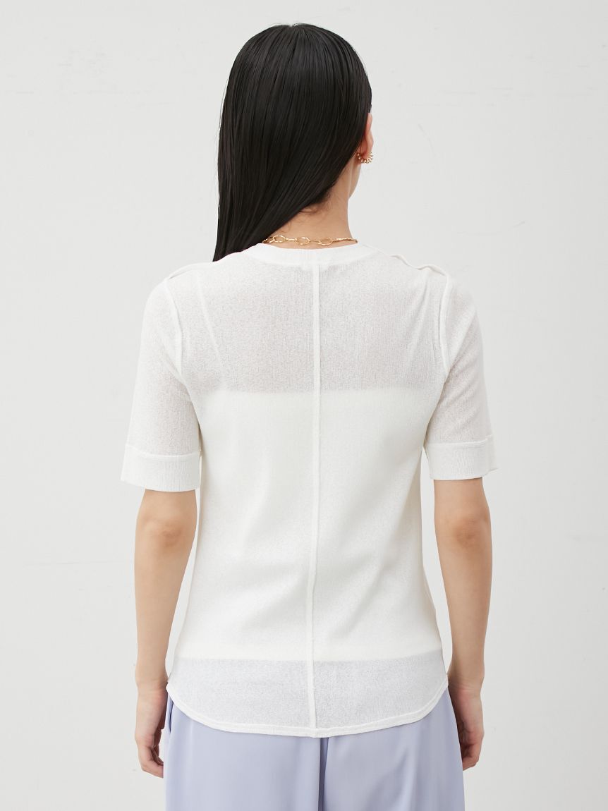 Mila Owen「イージーケアレイヤード半袖カットトップス」|Tシャツ・カットソー|