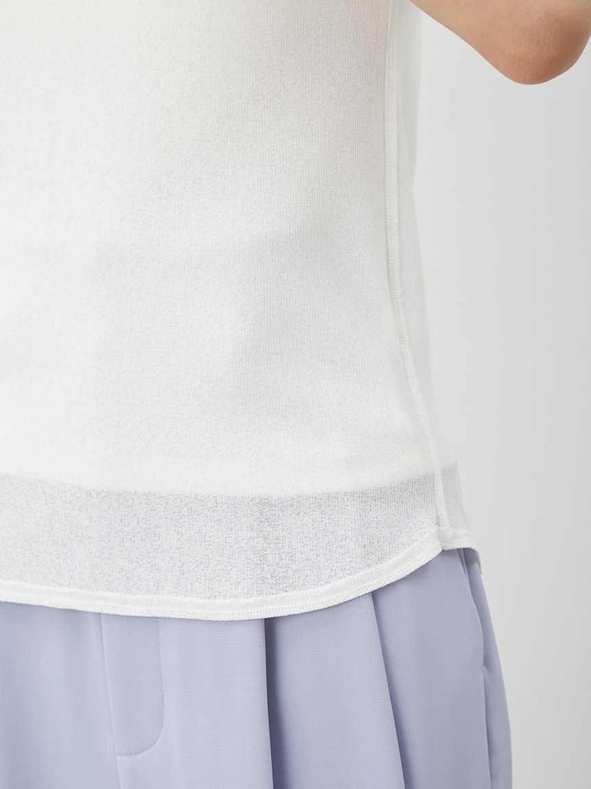 Mila Owen「イージーケアレイヤード半袖カットトップス」|Tシャツ・カットソー|