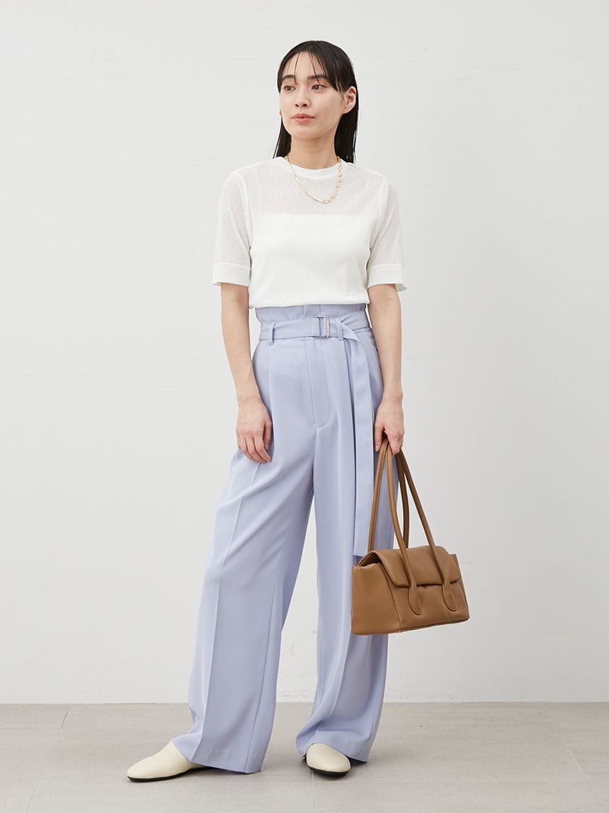 Mila Owen「イージーケアレイヤード半袖カットトップス」|Tシャツ・カットソー|