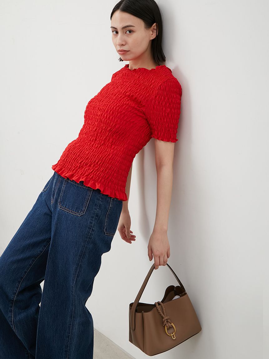 Mila Owen「シャーリングブラウス」|シャツ・ブラウス|