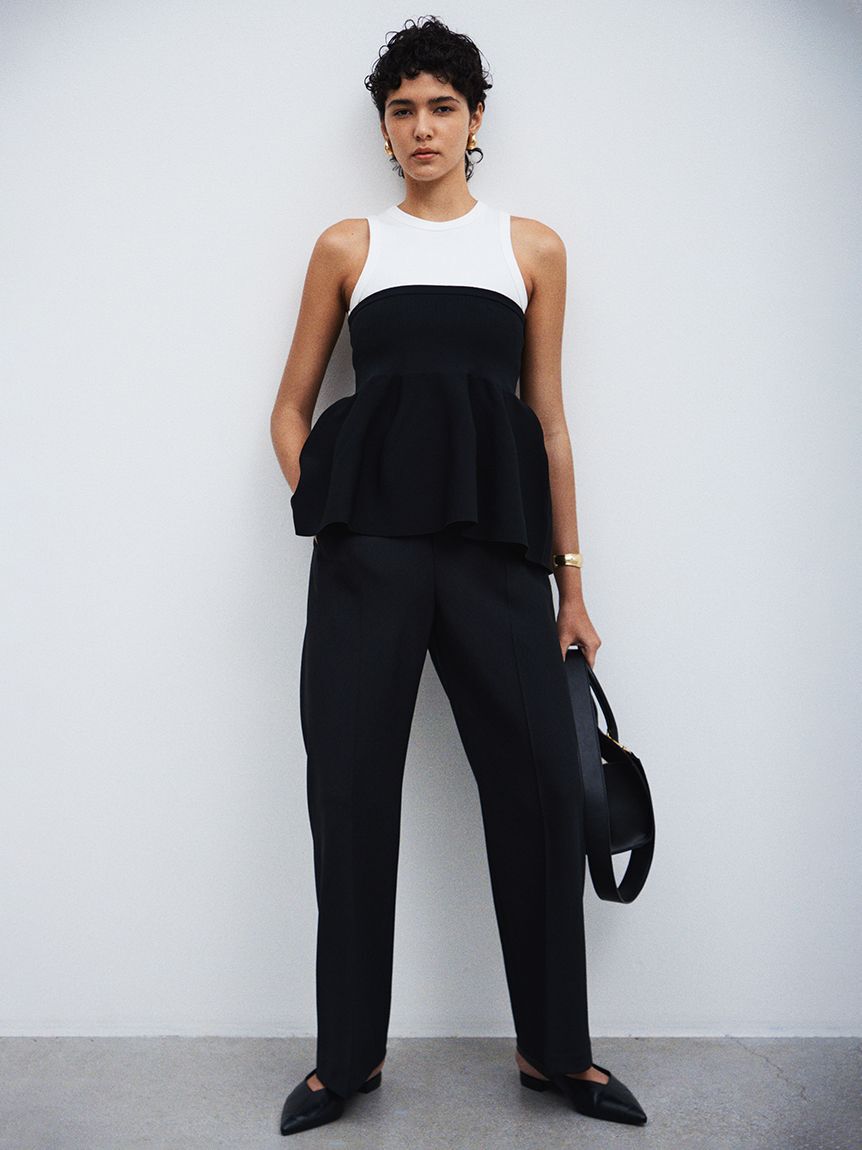 Mila Owen「【セットアイテム】ペプラムベアニットアメスリタンクSET」|ニット・セーター|