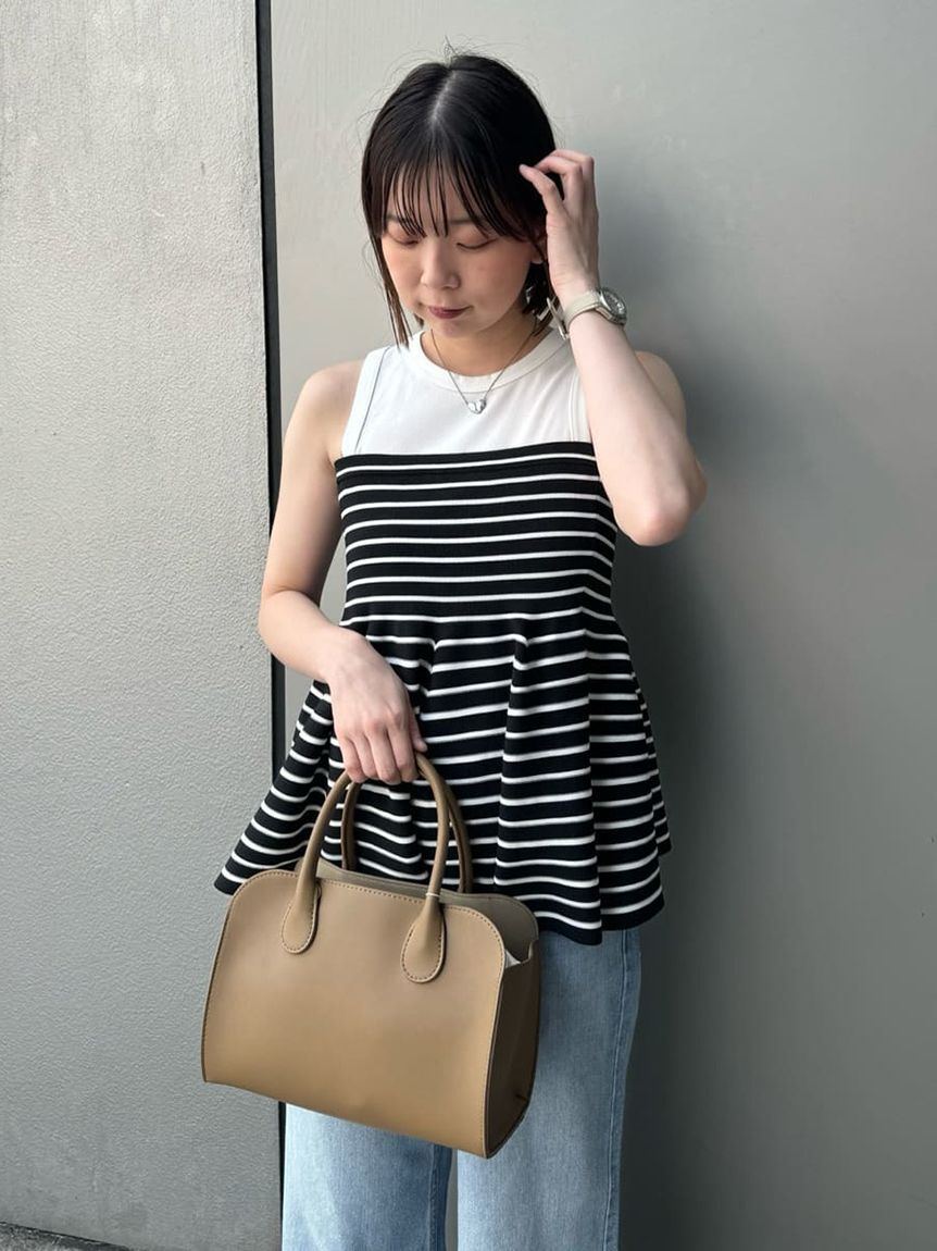 Mila Owen「【セットアイテム】ペプラムベアニットアメスリタンクSET」|ニット・セーター|