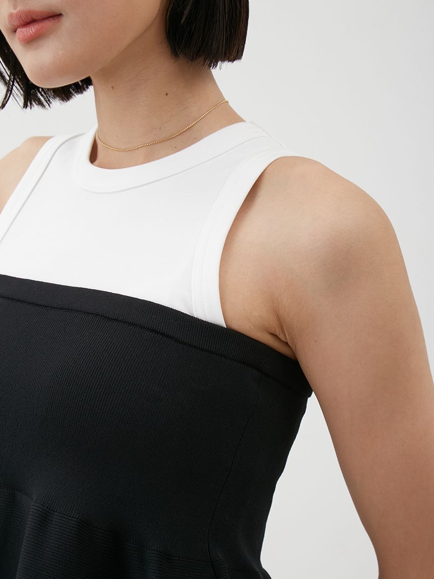 Mila Owen「【セットアイテム】ペプラムベアニットアメスリタンクSET」|ニット・セーター|